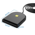 thumbnail image 3 of Lector De Tarjetas Inteligentes Lector de tarjetas SIM SD TF portátil USB2.0 DOD CAC USB para tarjeta de chip de oficina de correos bancario, 3 of 8