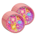 thumbnail image 2 of Girl's Glitter Slime Making Birthday Party Supplies Set Plates Napkins Cups Tableware Kit for 16, 2 of 8