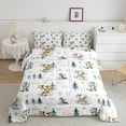 thumbnail image 2 of Feelyou Magic Dragon Teens Full Size Comforter Sets, Kawaii Dino Animal White Bedding Comforter Set, Cartoon Cloud Stars Reversible Bedding Sets, Microfiber Bedroom Decor, 3 Pieces, 2 of 8