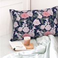 thumbnail image 4 of Fotbe Rose Flowers Funda de Almohada Decorativa Estilo Occidental, Lujo en Algodón, Fundas para Almohadas King, Cojín Estampado para Decoración del Hogar-16"x24", 4 of 6