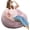 Pink, variant on Fluffy Bean Bag Chair, 3FT Round Memory Foam Filled Bean Bag for Teens & Kids, Ultra Soft Faux Fur Fabric Bean Bag Chairs for Playroom, Living Room, Bedroom, Lavender