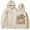 502_Beige, variant on QASIEATN Hoodies for Graceful Women Fashion, Letter Print "LOVE YOURSELF"Oversized Hoodie Long Sleeve Graphic Loose Hooded Sweatshirt Pullover Tops, Womens Fall Tops