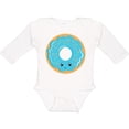 thumbnail image 3 of Inktastic Blue Donut Boys or Girls Long Sleeve Baby Bodysuit, 3 of 5