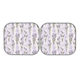 thumbnail image 7 of Balery 2 Piece Lavender Flowers Car Windshield Sun Shade|Foldable Front Windshield Shade for Car Front Window for Most Sedans SUV Truck-Large, 7 of 7