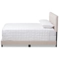 thumbnail image 3 of Baxton Studio Audrey Fabric Tufted Full Bed in Light Beige, 3 of 8