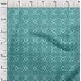 thumbnail image 3 of oneOone Cotton Flex Teal Green Fabric Asian Block Quilting Supplies Print Sewing Fabric By The Yard 40 Inch Wide, 3 of 4