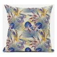 thumbnail image 1 of Plant Illusion Faux Suede Throw Fabric Pillow in Gray Yellow 18x18, 1 of 5