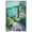 Silver Frame, variant on Greenwood Sanctuary I Canvas Coastal Wall Art by Art Remedy, White Frame, 36" x 54"
