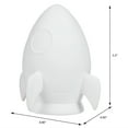 thumbnail image 4 of Hello Hobby Ceramic Paintable Bank Rocket Ship, 5.50" Height White Craft Base, 4 of 7