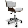 thumbnail image 1 of Simpli Home Dax Swivel Adjustable Executive Computer Bentwood Office Chair in White, 1 of 8