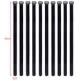 thumbnail image 1 of 10Pcs Nylon Cable Ties Reverse Buckle Strap 2cm Width Reusable Magic Self Adhesive Tape Fastener Hook Loop Fixed Strap Durable 50x2cm-Black 10Pcs, 1 of 6