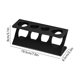 thumbnail image 3 of Estante para baño con diseño de 4 orificios para cepillos de dientes, pasta dental, rastrillos y utensilios, organizador de plástico impermeable para encimera, negro o blanco., 3 of 6