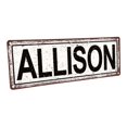 thumbnail image 1 of Outdoor Allison 4"x12" Metal Sign, Wall Décor for Kids Room and Nursery, 1 of 4