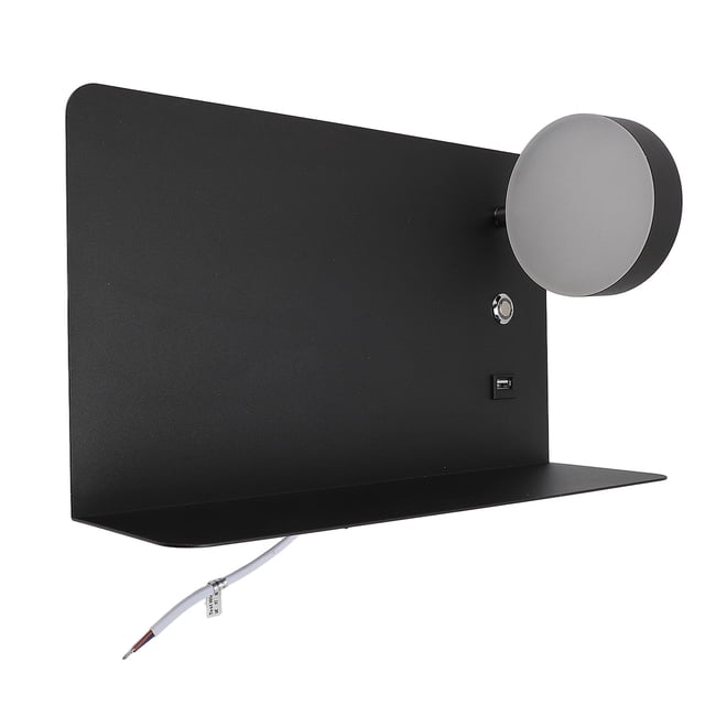 Spliques de Pared, Luz de Pared LED de Malperación Sin Pasos Con Estante para Dormitorio