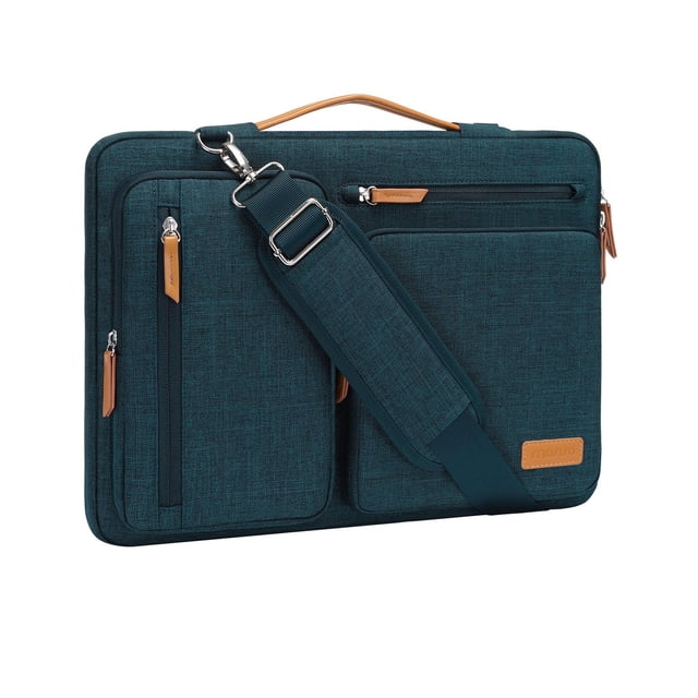 Bolso de hombro para portátil MOSISO 360 Protective 13-13.3 pulgadas, verde azulado