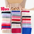 thumbnail image 3 of 1/10 Pcs Rallonges en Nylon pour Femmes 3 Rangées 2 Crochets Rallonge de Bretelle de Soutien-Gorge Outil de Couture Crochet Accessoires LUHAN, 3 of 7