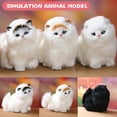 thumbnail image 2 of JUNWELL Realistic Sounding Cat Shape Plush Toys Simulation Stuffed Animal Cuddly  Doll Toy Gift for Kids Children New, 2 of 10