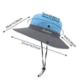 thumbnail image 6 of Kcolen Mens Sun Hat Packable Versatile Outdoor Wide Brim Sun Hat Hat for Men and Women Wide Brim Lightweight Design for Sports and Travel, 6 of 7