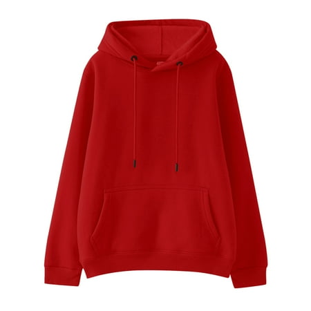 

Fshinging Toddler Sweatshirt Kids Girls Boys Winter Long Sleeve Pocket Hoodie Clothes Solid Color Tops