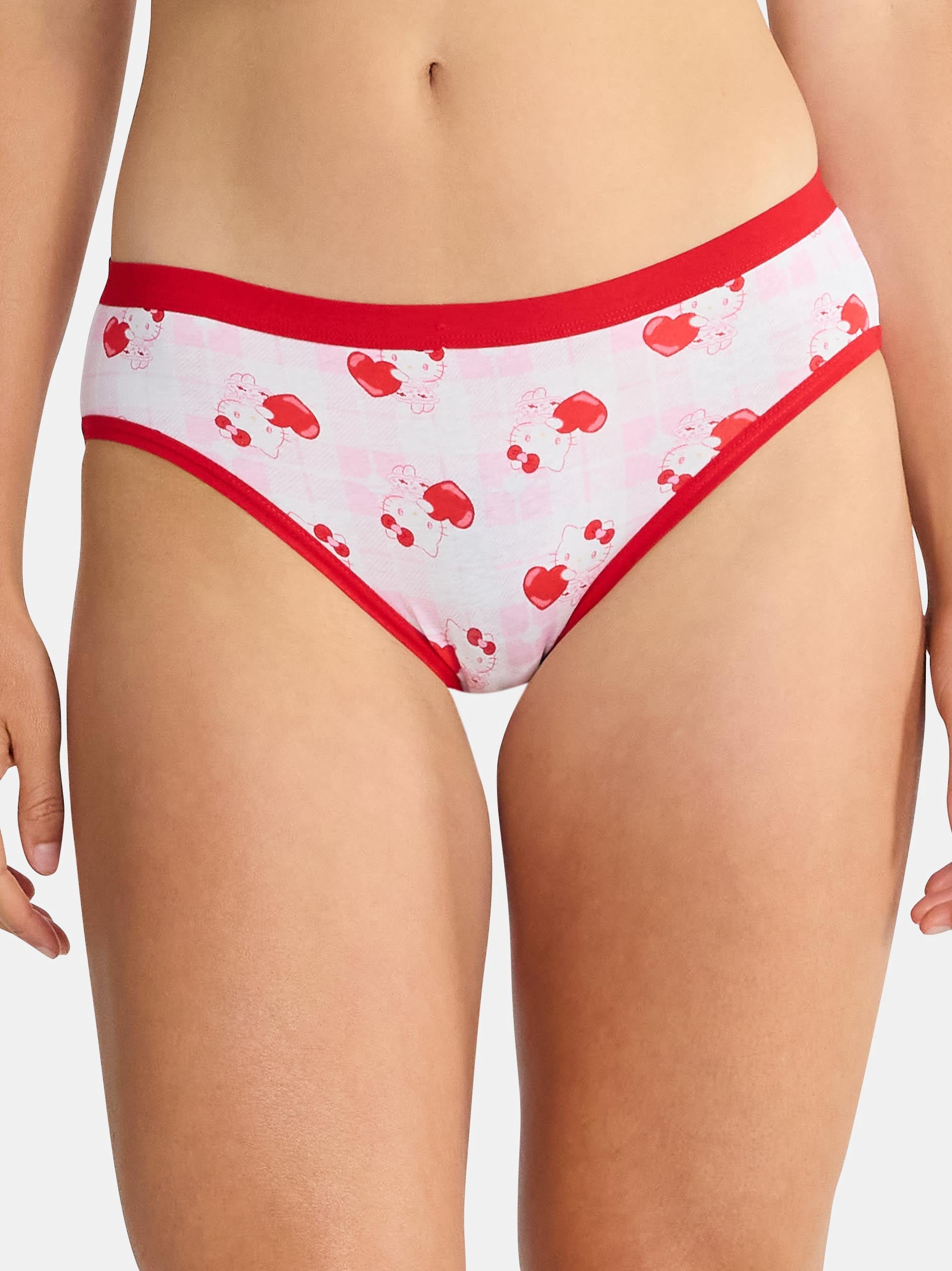Hello Kitty Women's Hipster Panties, 3-Pack, Sizes S-XXL