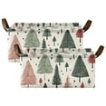 thumbnail image 3 of Christmas Trees Storage Bins with Handles Foldable Storage Baskets for Shelves Organizer Cloth Baskets, 3 of 8
