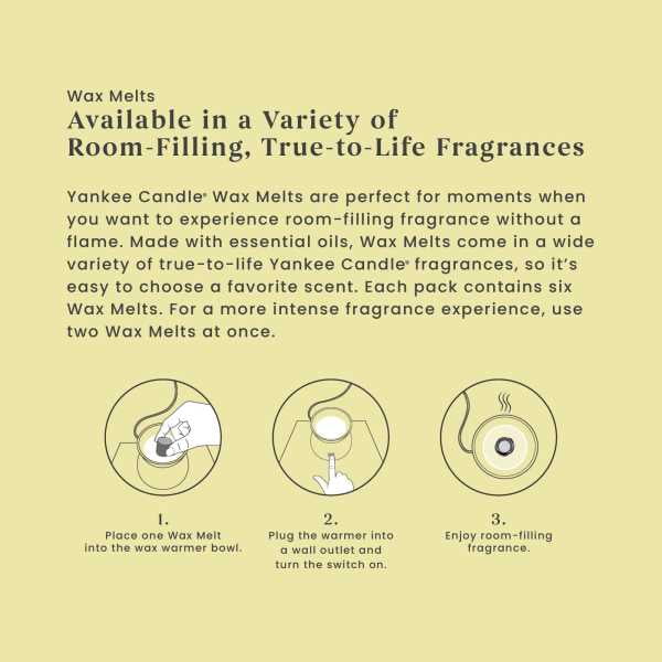 Yankee Candle Sicilian Lemon Fragranced Wax Melts, 6 Wax Spheres per Package, Pack of 6 (36 Cubes Total)