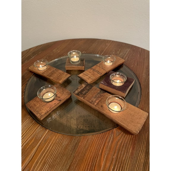 Wine Barrel Accessory Pack - Candle Lover - Unique Wine Barrel & Whiskey Barrel Furniture Accessories, Perfect Wine Barrel Gifts