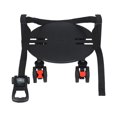 thumbnail image 1 of Sac de Golf Universel, Caddy de Mobilité avec 4 Roues Pivotantes, Robuste, Plaque de Base Détachable pour Sacs de 8 à 10 Pouces, Noir, 1 of 6