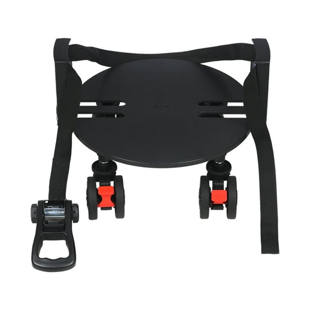 Sac de Golf Universel Caddy de Mobilité avec 4 Roues Pivotantes Plaque de Base Détachable Robuste pour Sacs de 8-10 Pouces Noir