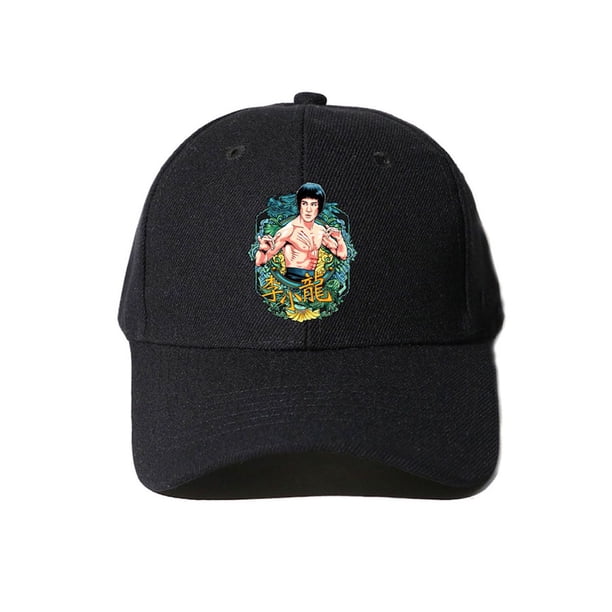 Gorra de béisbol Bruce Lees Anime Snapback Hip-Hop Flat, unisex