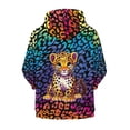 thumbnail image 2 of chaqlin Cartoon Leopard Hoodies for Girls Boys Size 14-16 Zip Up Hoodie Sweatshirt Rainbow Cheetah Long Sleeve Hooded Coat Trendy Y2K Jacket with Pocket, 2 of 7