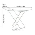 thumbnail image 2 of Metal Folding Drying Rack for Home Textile Storage Space Saving Lightweight Outdoor Clothes Drying Solution for Balconies Courtyards Flat Roofs Ideal for Efficient Drying, 2 of 8