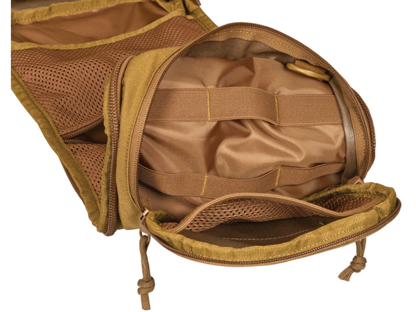 Tasmanian Tiger Modular Sling Pack 20, Sling Bag with MOLLE, YKK Zippers, Hydration Compatible, Coyote