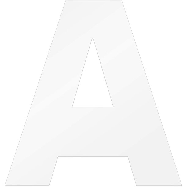 au bon cake clear acrylic template for shaping your cake into arial font uppercase letter a walmart com