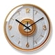 thumbnail image 1 of Reloj de pared moderno minimalista de 30 cm, diseño redondo, blanco y dorado, 1 of 1