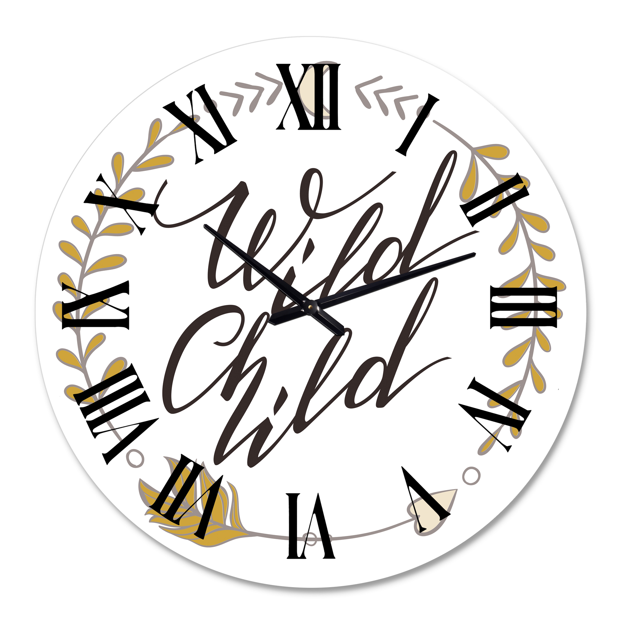 Designart 1 in Quartz Traditional Wall Clock