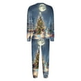 eilrgd Matching Pjs for Family Christmas Outfits 2024 Xmas Tree Pants