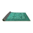 thumbnail image 2 of Ahgly Company Indoor Rectangle Oriental Turquoise Blue Industrial Area Rugs, 8' x 10', 2 of 4