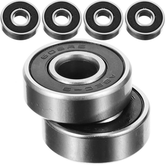 ELAYARD 8Pcs Carbon Steel Black Skateboard Bearings Practical Universal Bearings for Scooter and Skate Accessories
