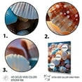thumbnail image 3 of Designart "Sunlit Shells Beach Photo III" Nautical & Beach Floater Framed Wall Art Living Room, 3 of 7