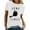 White, variant on LUOGENLI Female T-shirts for Womens Womens Spring Summer Cats Printed Short Sleeve O Neck T Shirt Top Womens Funny T-shirts Graphic Tees Summer Clothes Grey XXL