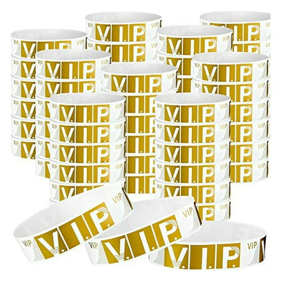 500 Pcs VIP Wristbands Event Bracelets Personalized Wrist Bands Colored Waterproof Armband