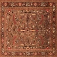 thumbnail image 1 of Ahgly Company Indoor Square Oriental Orange Traditional Area Rugs, 8' Square, 1 of 4