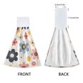 thumbnail image 3 of Yayeee Kitchen Hanging Hand Towels Set of 2 with Loop Bathroom Absorbent Tie Towel, Beige Retro Flower, 3 of 7