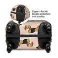 thumbnail image 4 of Daiia Beagle Dog On Brown Luggage Cover, Thickened Washable Travel Luggage Covers, Elastic Unique Baggage Covers for 18-20 inch Luggage-Large, 4 of 9