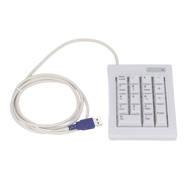 Teclado numérico mecánico de 18 teclas, interruptor de acción lineal, puerto USB, almohadillas antideslizantes a prueba de salpicaduras, teclado numérico USB para contador de banco de oficina