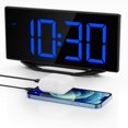 thumbnail image 1 of Reloj despertador digital Roxicosly Loud para dormitorios que duermen mucho, 1 of 7