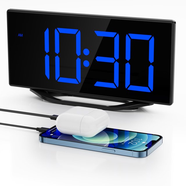 Reloj despertador digital Roxicosly Loud para dormitorios que duermen mucho