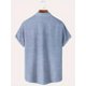 thumbnail image 2 of QUTETN Men'S Summer Striped Casual Button-Up Shirt - Breathable, Lightweight Polyester with Lapel Collar, Short Sleeves, and Front Chest Pocket for Beach or Casual Attire, 2 of 4