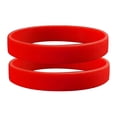 thumbnail image 2 of SmartBy 2 Pcs Men Women Silicone Wristbands Solid Color Sports Bracelet Bangle Gift, 2 of 7